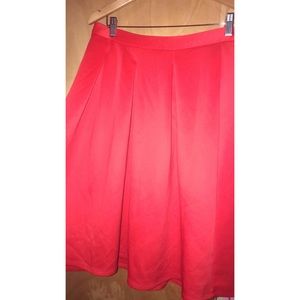 Red skirt